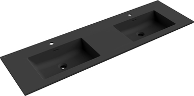 Mexen Otis dvojumyvadlo zapuštěné v desce 161 x 46,5 cm, černá mat - 25181671D