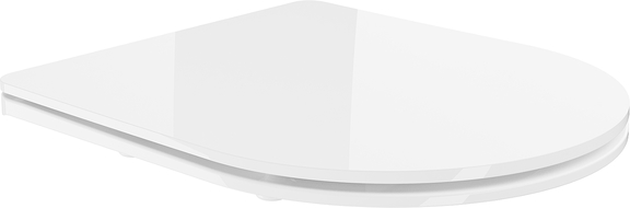 Mexen deska pomalu zavírající slim, duroplast, bílá lesklá - 39224000