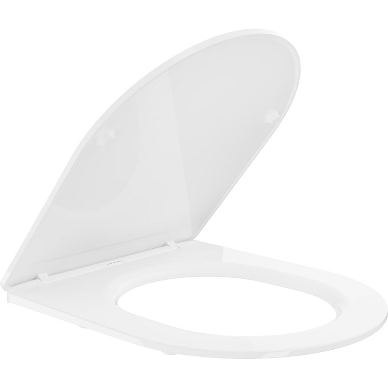 Mexen deska pomalu zavírající slim, duroplast, bílá lesklá - 39224000