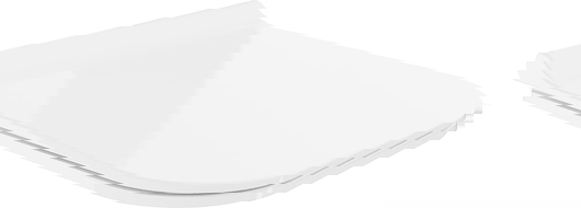 Mexen sedátko wolnoopadající slim, duroplast, bílý lesk - 39070100