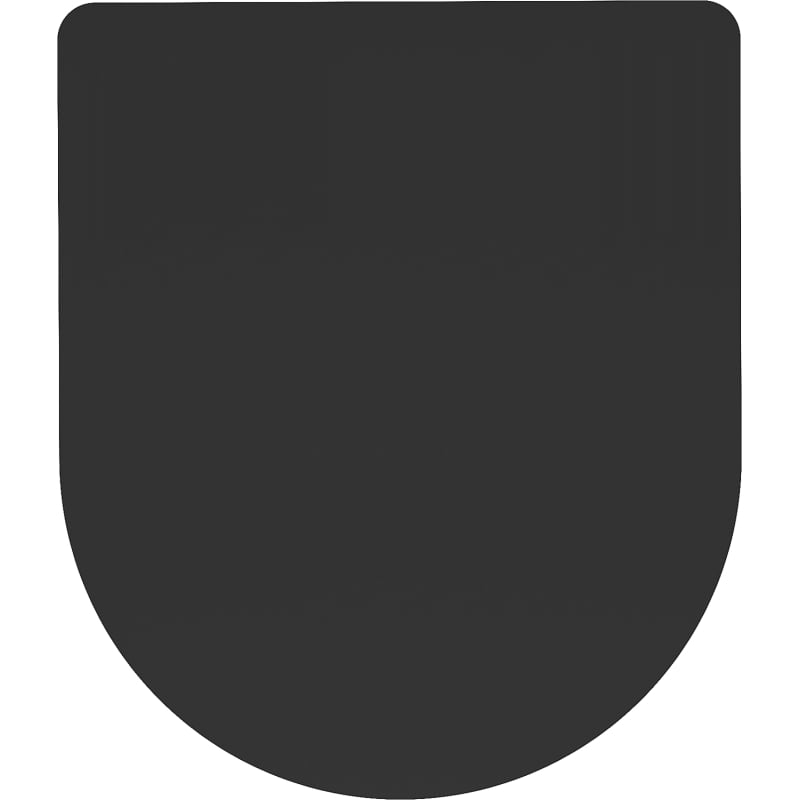 Mexen deska pomalu zavírající slim, duroplast, černá matná - 39224085