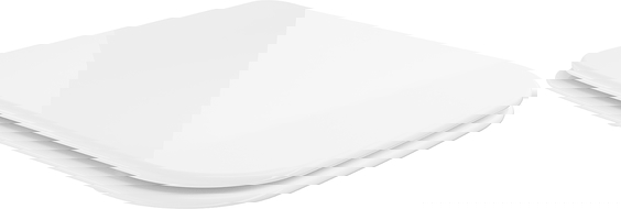 Mexen deska pomalu zavírací slim, duroplast, bílá lesk - 39090100