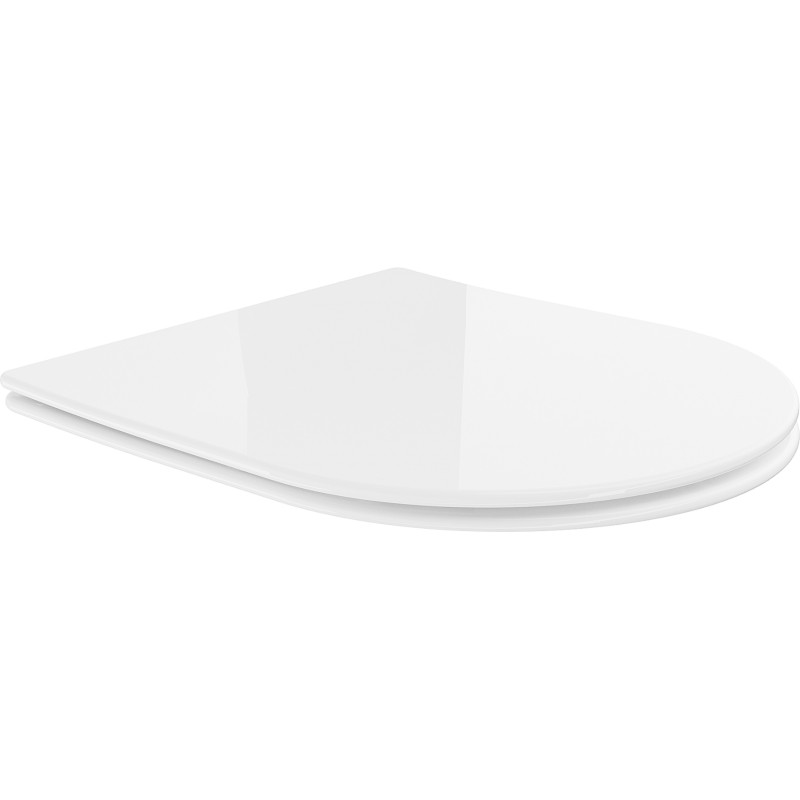 Mexen deska s pomalým zavíráním slim, duroplast, bílý lesk - 39040100