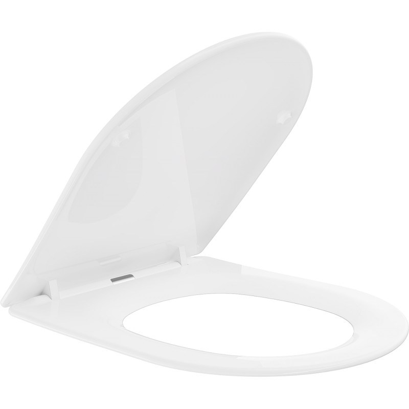 Mexen deska s pomalým zavíráním slim, duroplast, bílý lesk - 39040100