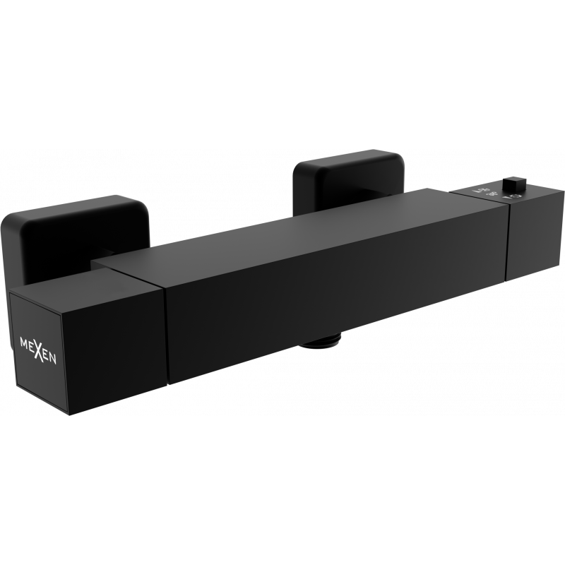 Mexen Cube termostatická sprchová baterie, černá - 77200-70