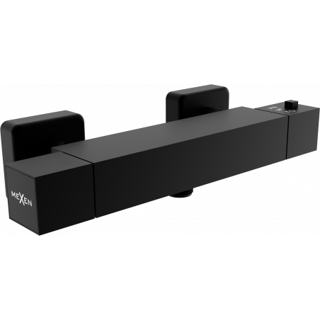Mexen Cube termostatická sprchová baterie, černá - 77200-70