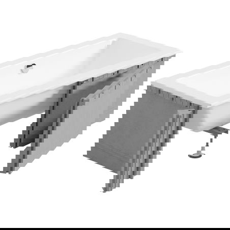 Mexen X-ST polystyrenový kryt pro obdélníkovou vanu 120-150 x 70-90 cm, bílý - 55020-00