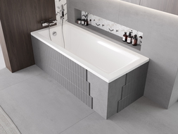 Mexen X-ST polystyrenový kryt pro obdélníkovou vanu 160-190 x 70-90 cm, bílá - 55021-00