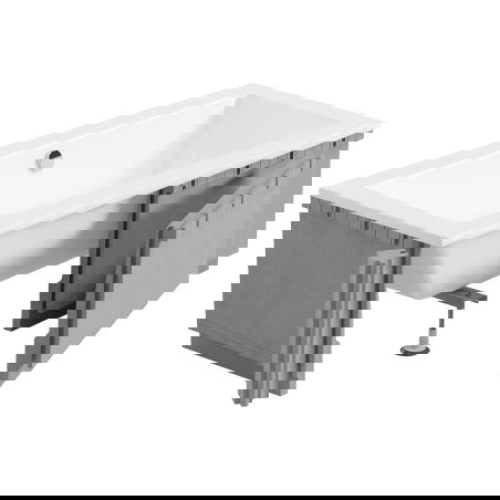 Mexen X-ST polystyrenový obal LED pro obdélníkovou vanu 160-190 x 70-90 cm, bílá - 55021-01