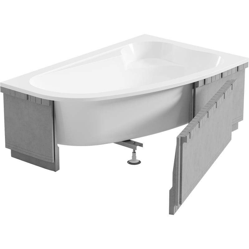 Mexen X-ST polystyrenové pouzdro LED pro rohovou vanu 240 cm, bílá - 55022-01