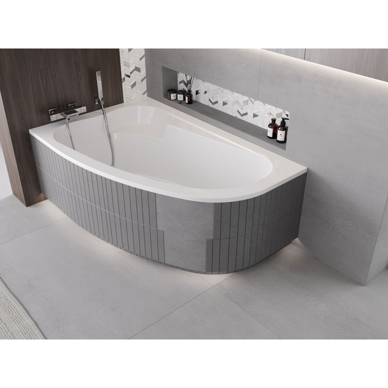 Mexen X-ST polystyrenové pouzdro LED pro rohovou vanu 240 cm, bílá - 55022-01