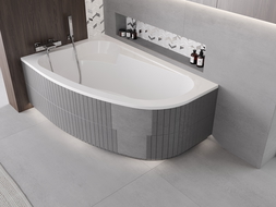 Mexen X-ST polystyrenové pouzdro LED pro rohovou vanu 240 cm, bílá - 55022-01