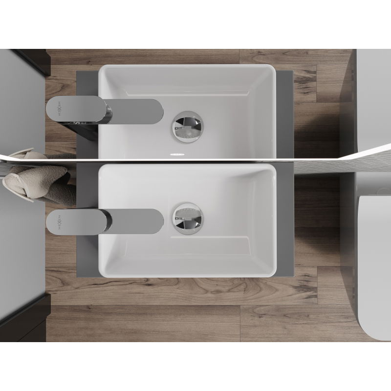 Mexen Nadia umyvadlo na desku 36 x 23 cm, bílá - 21613600