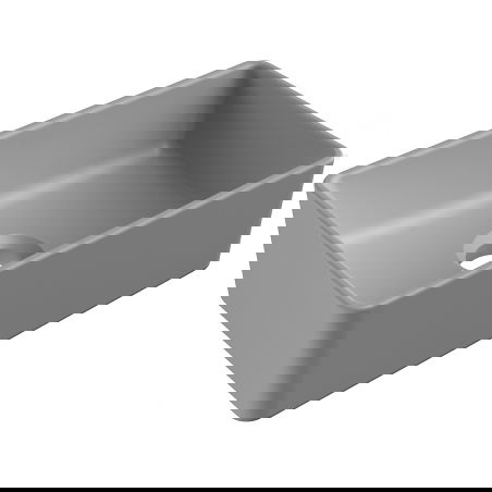 Mexen Nadia umyvadlo na desku 36 x 23 cm, světle šedá mat - 21613661