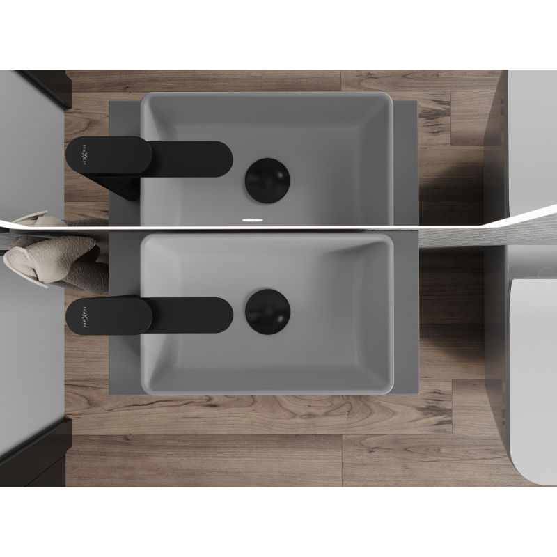 Mexen Nadia umyvadlo na desku 36 x 23 cm, světle šedá mat - 21613661