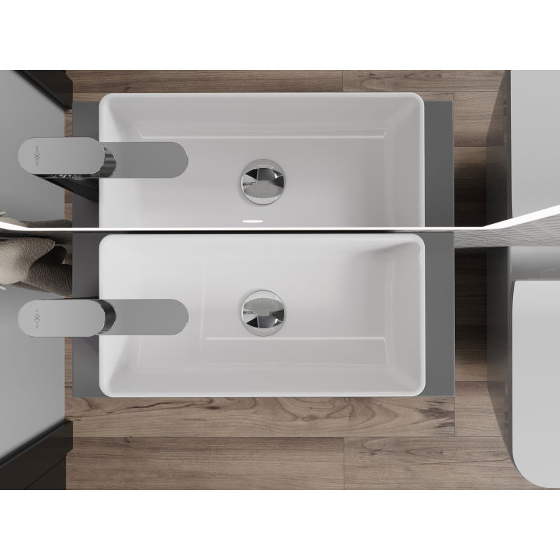 Mexen Nadia umyvadlo na desku 46 x 23 cm, bílá - 21614600