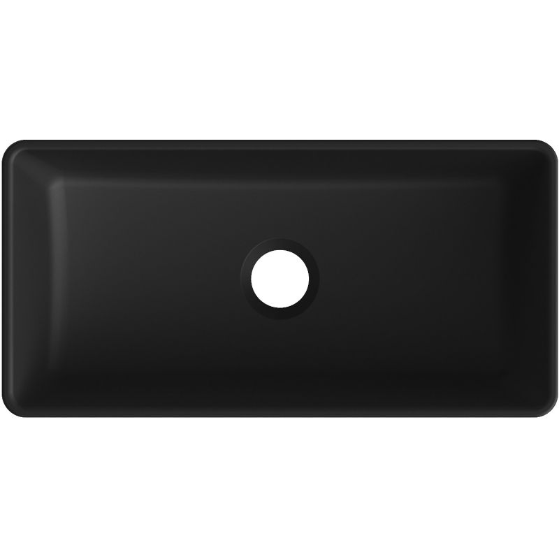 Mexen Nadia umyvadlo na desku 46 x 23 cm, černá matná - 21614685