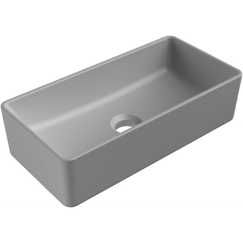 Mexen Nadia umyvadlo na desku 46 x 23 cm, světle šedá mat - 21614661
