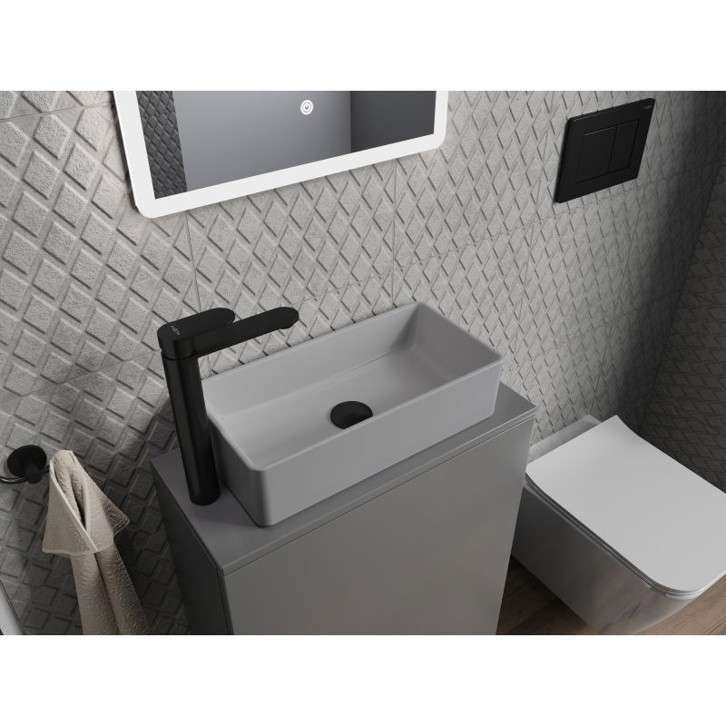 Mexen Nadia umyvadlo na desku 46 x 23 cm, světle šedá mat - 21614661