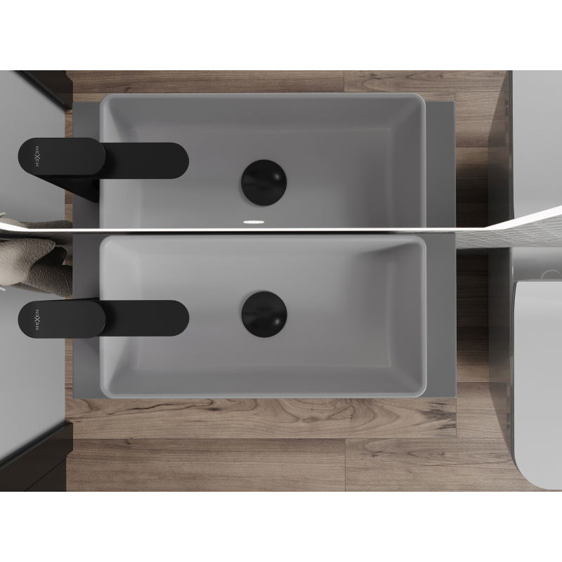 Mexen Nadia umyvadlo na desku 46 x 23 cm, světle šedá mat - 21614661