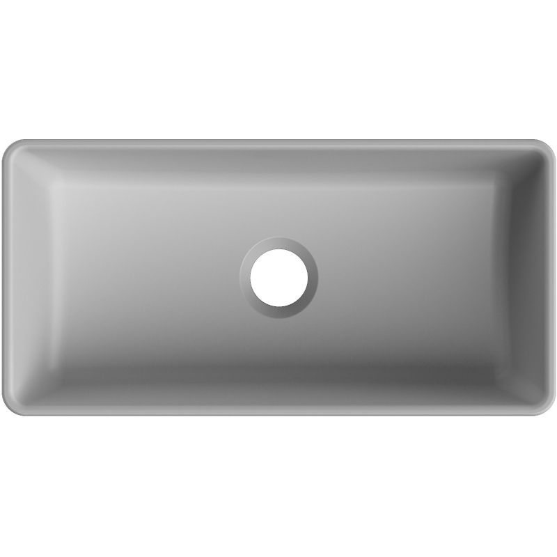 Mexen Nadia umyvadlo na desku 46 x 23 cm, světle šedá mat - 21614661