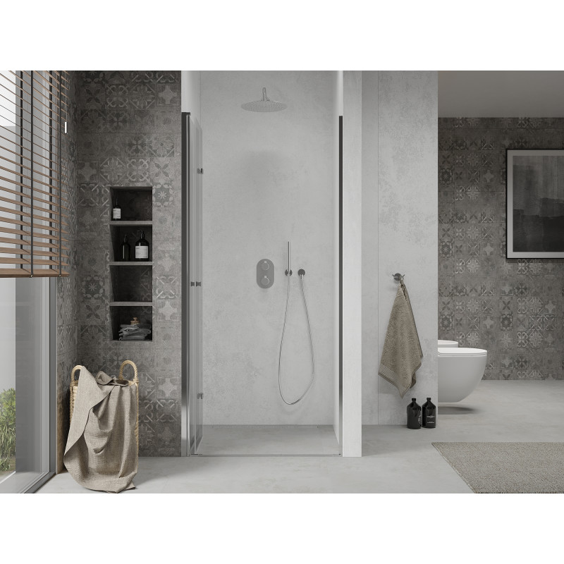 Mexen Lima skládací sprchové dveře 60 cm, transparentní, chrom - 856-060-000-01-00