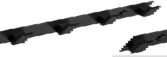 Mexen háček na ručník s pěti držáky, černý - 709265-70