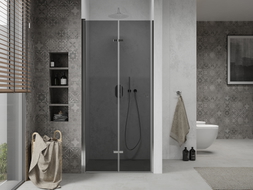 Mexen Lima skládací sprchové dveře 90 cm, grafit, chrom - 856-090-000-01-40