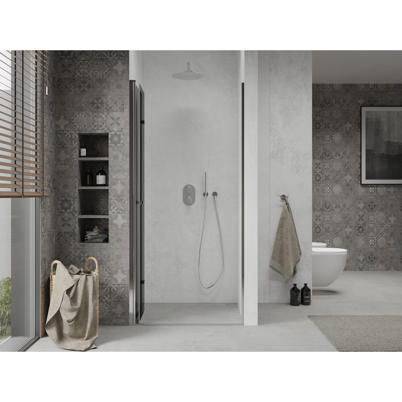 Mexen Lima skládací sprchové dveře 90 cm, grafit, chrom - 856-090-000-01-40
