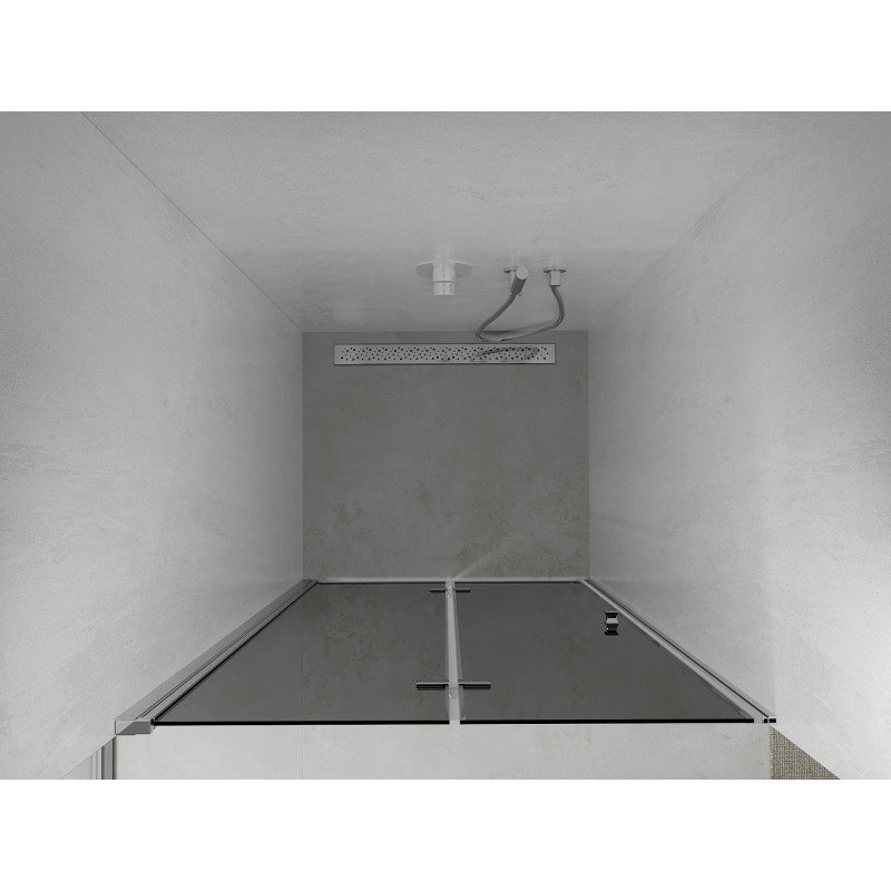 Mexen Lima skládací sprchové dveře 90 cm, grafit, chrom - 856-090-000-01-40