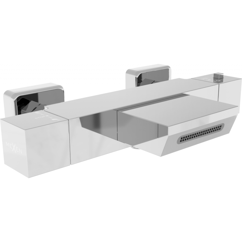 Mexen Cube termostatická vanová baterie, chrom - 77360-00