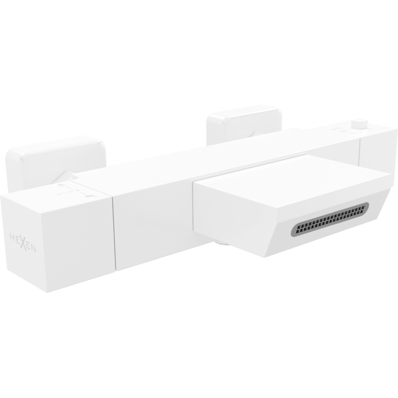 Mexen Cube termostatická vanová baterie, bílá - 77360-20