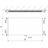 Mexen CCF11 Flat deskový radiátor 400 x 1200 mm, spodní středové připojení, 667 W, antracit - W6C11F-040-120-66