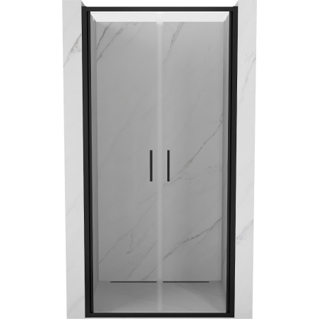 Mexen Exo-B Duo dvojité sprchové dveře 80 cm, průhledné, černé - 814-080-000-70-00