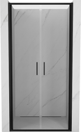 Mexen Exo-B Duo dvojité sprchové dveře 80 cm, průhledné, černé - 814-080-000-70-00