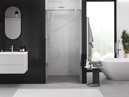 Mexen Exo sprchové dveře otočné 75 cm, transparentní, chrom - 817-075-000-01-00