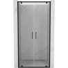 Mexen Exo-BR Duo dvojité sprchové dveře 80 cm, průhledné, černé - 8182-080-000-70-00