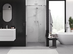 Mexen Exo skládací sprchové dveře 60 cm, transparentní, chrom - 816-060-000-01-00