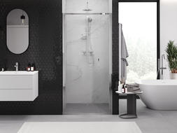 Mexen Exo sprchové dveře skládací 90 cm, transparentní, chrom - 816-090-000-01-00