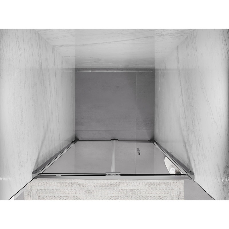 Mexen Exo-F skládací sprchové dveře 85 cm, transparentní, chrom - 816-085-000-01-00