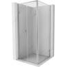 Mexen Exo-B Duo sprchový kout s otevíracími dveřmi 70 x 70 cm, transparentní, chrom - 814-070-070-01-00