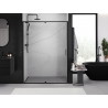 Mexen Exo-R sprchové dveře s otvíráním 130 cm, transparentní, černé - 819-130-000-70-00