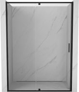 Mexen Exo-R dveře sprchové otočné 155 cm, transparentní, černé - 819-155-000-70-00