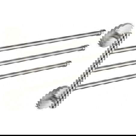 Mexen trojitý otočný věšák na ručníky, chrom - 7039243-00