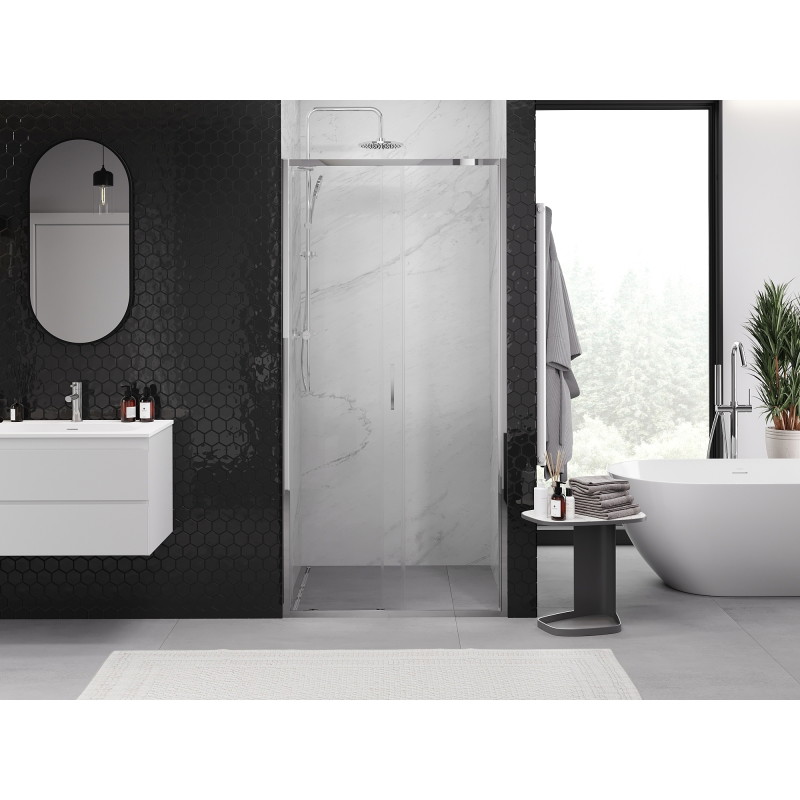 Mexen Exo-S posuvné sprchové dveře 100 cm, transparentní, chrom - 8151-100-000-01-00