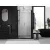 Mexen Exo-S posuvné sprchové dveře 90 cm, průhledné, černé - 8151-090-000-70-00