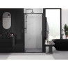 Mexen Exo-S posuvné sprchové dveře 125 cm, transparentní, černé - 8151-125-000-70-00