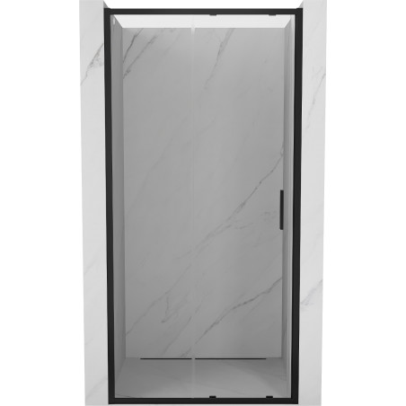 Mexen Exo-S posuvné sprchové dveře 100 cm, transparentní, černé - 8151-100-000-70-00