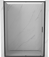 Mexen Exo-S posuvné sprchové dveře 135 cm, průhledné, černé - 8151-135-000-70-00