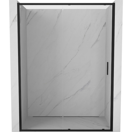 Mexen Exo-S posuvné sprchové dveře 155 cm, transparentní, černé - 8151-155-000-70-00